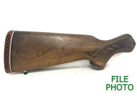 Butt Stock - Walnut - Checkered - 5th Pattern - w/ Red Recoil Pad - Original Butt Stock - Walnut - Checkered - 5th Pattern - w/ Red Recoil Pad - Original